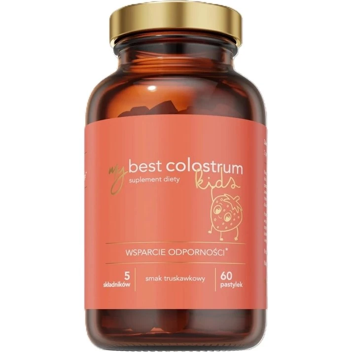 MyBestPharm MyBestColostrum Kids 60 pastylek truskawka