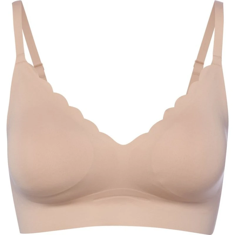 Skiny Bustier Body Feel beige - Miękki biustonosz bez fiszbin