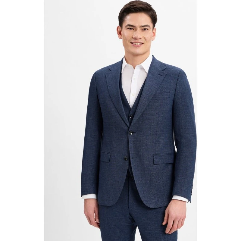 Strellson Marynarka Garniturowa Alzer Slim Fit - Niebieska