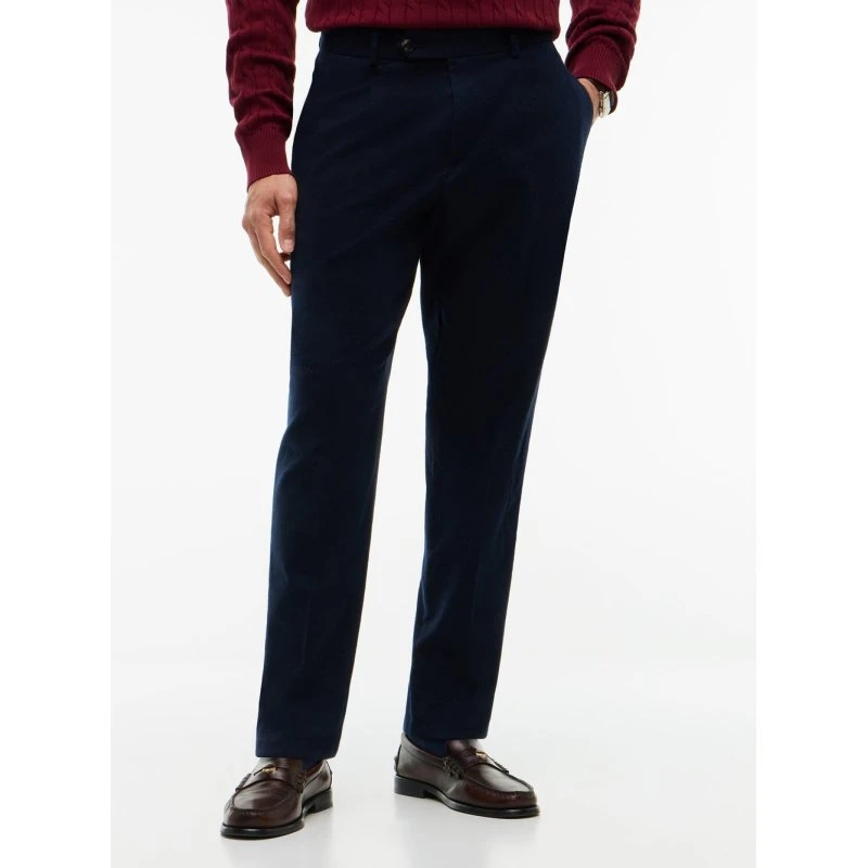 Tommy Hilfiger Chinosy Męskie Tapered Fit Niebieskie 34-32