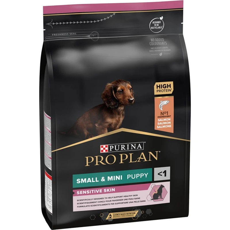 Purina Pro Plan Small & Mini Puppy Sensitive Skin łosoś i ryż 3 kg