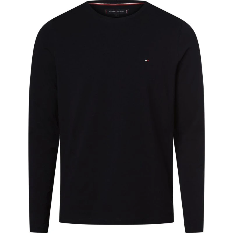 Tommy Hilfiger Koszulka z Długim Rękawem Mężczyzna, Niebieska, XL