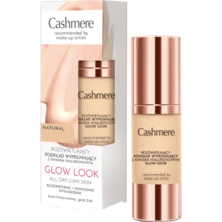 Cashmere Glow Look Podkład wypełniający z kwasem hialuronowym Beige 30 ml