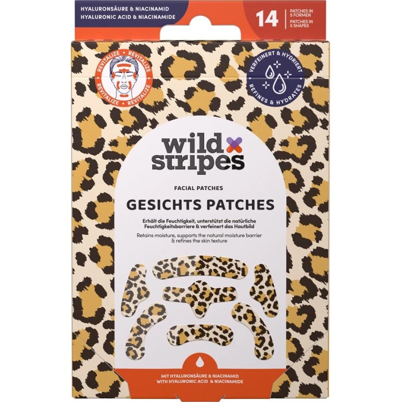 Wild Stripes Facial Patches Leo – plastry hydrokoloidowe 14 szt.