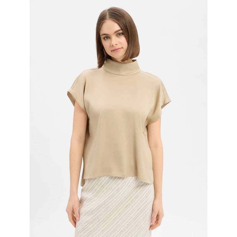 Drykorn Bluzka Alaria_1 z Satyny beige