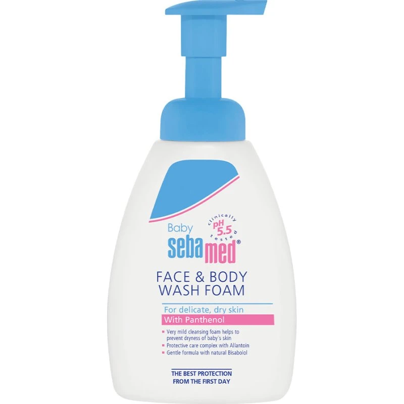 Sebamed Baby Face & Body Wash Foam 400ml