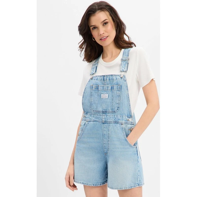Levi's® Jeansy ogrodniczki niebieskie z regulowanymi ramiączkami