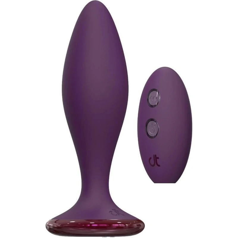 Dream Toys Glam Strong Anal Vibe - Fioletowy korek analny z pilotem