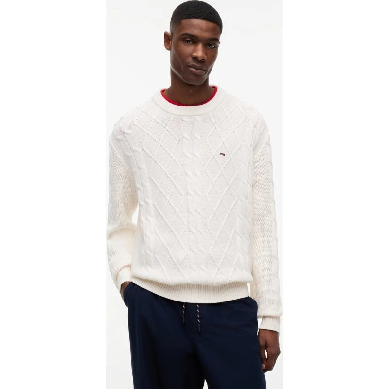 Tommy Jeans Sweter Męski Biały