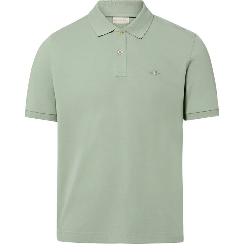 Gant Koszulka Polo Mężczyzna Bawełna Zielona XXL