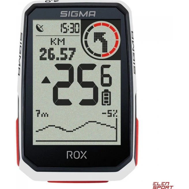 Sigma ROX 4.0 White GPS – licznik rowerowy z pomiarem wysokości
