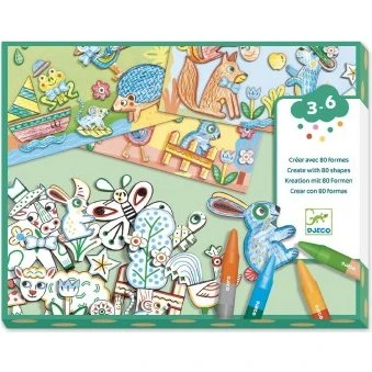 Djeco MALUCHY — zestaw do malowania palcami, wielokrotny