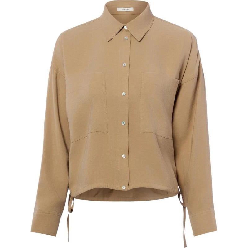 Opus Bluzka Koszulowa Fiberta beige
