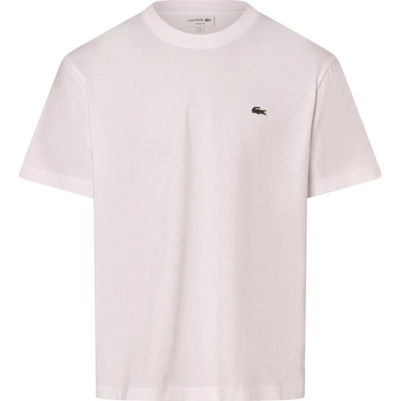 Lacoste Koszulka Męska Biała Bawełna Classic Fit
