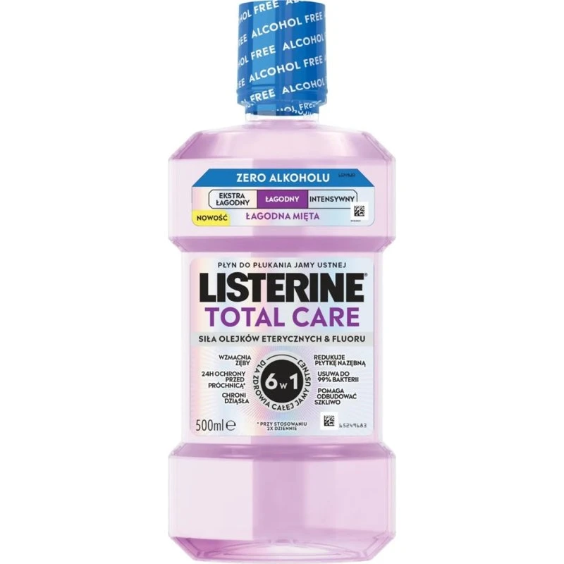 Listerine Total Care łagodny płyn do płukania jamy ustnej 500ml