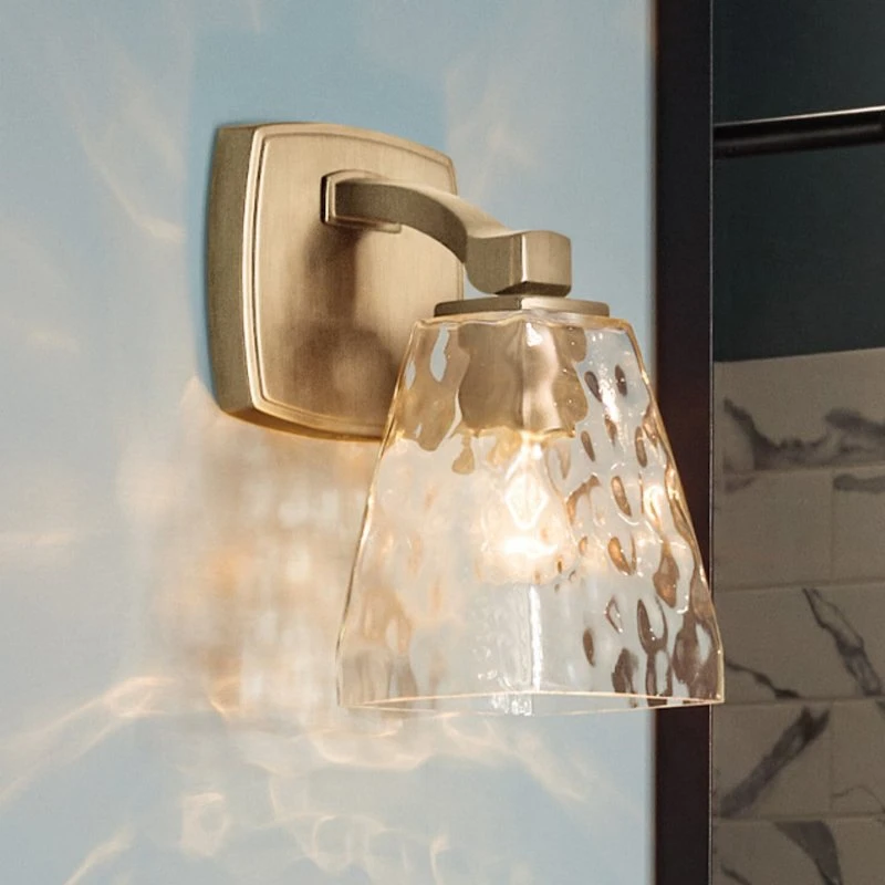 Kichler Marant Lampa ścienna jasny brąz/przezroczysty 24 cm IP44