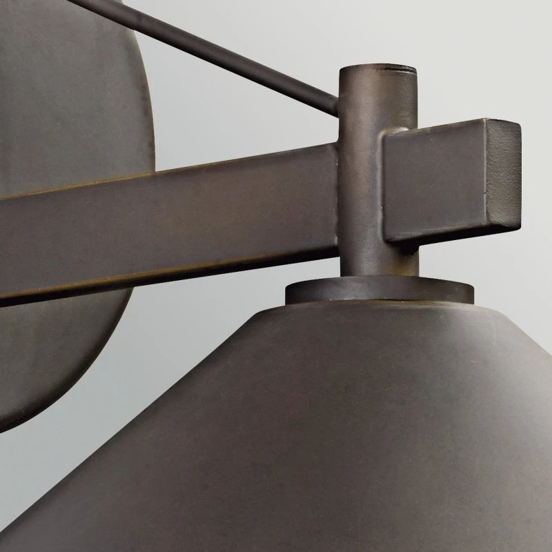 KICHLER Kinkiet zewnętrzny Ripley, stary brąz, 20 cm, aluminium, IP44