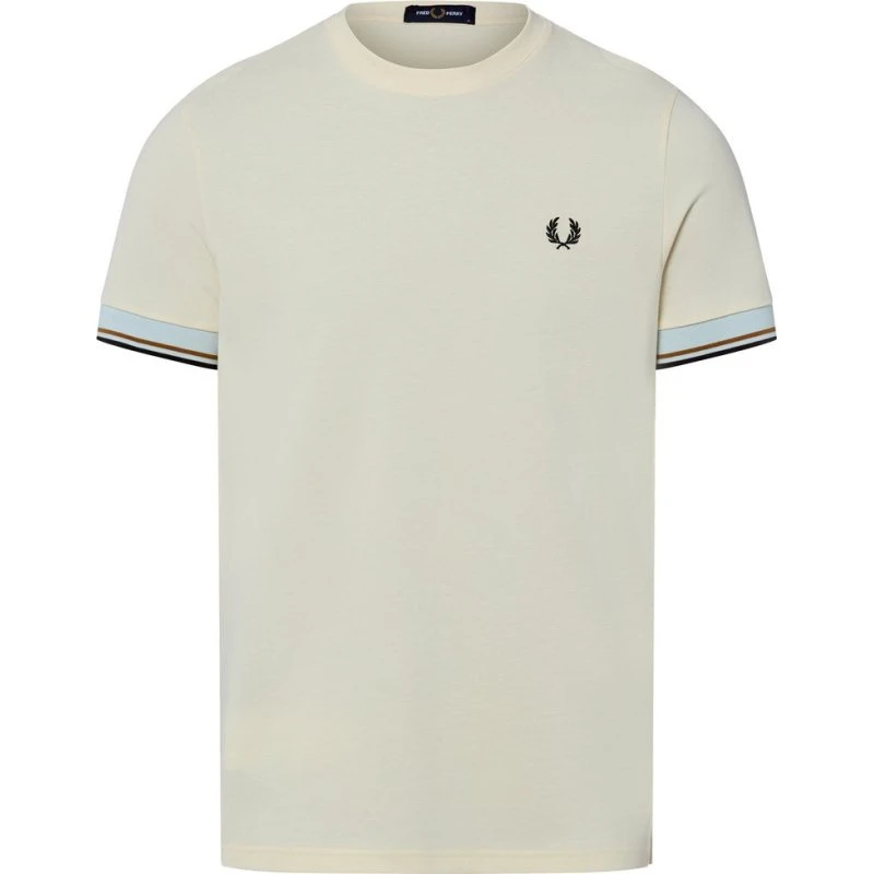 Fred Perry Koszulka Męska Piqué Biała XXL