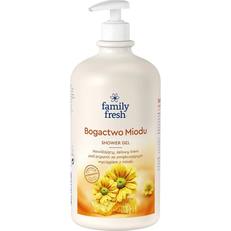 Family Fresh Bogactwo Miodu nawilżający kremowy żel pod prysznic 1000ml