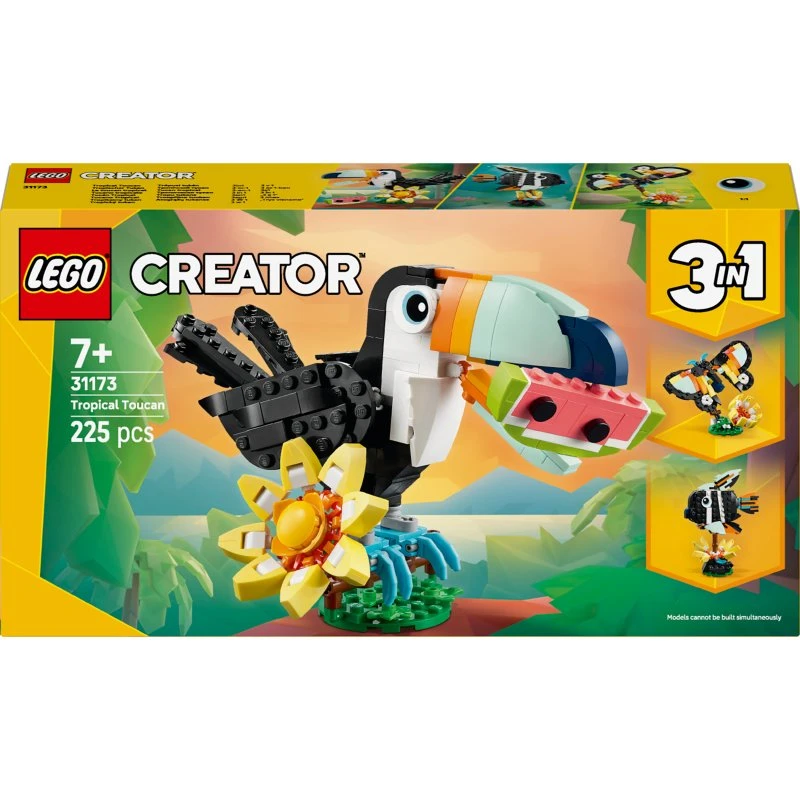 LEGO Creator 31173 Dzikie zwierzęta: Tropikalny tukan 3w1