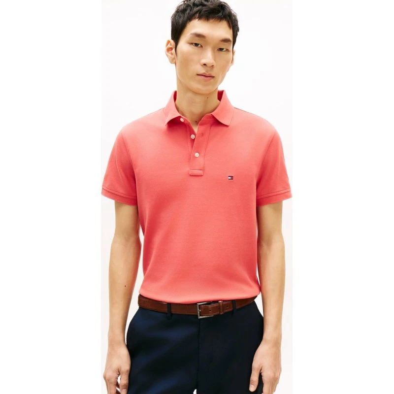 Tommy Hilfiger Koszulka Polo Slim Fit Czerwona XXL