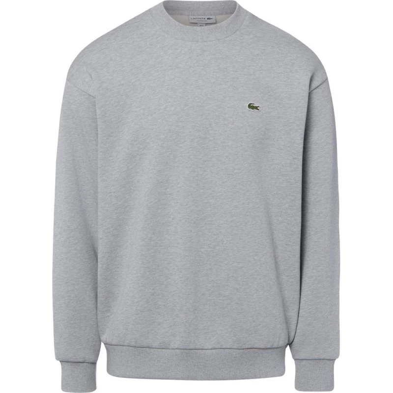 Lacoste Bluza Męska Szara z Melanżowym Wykończeniem