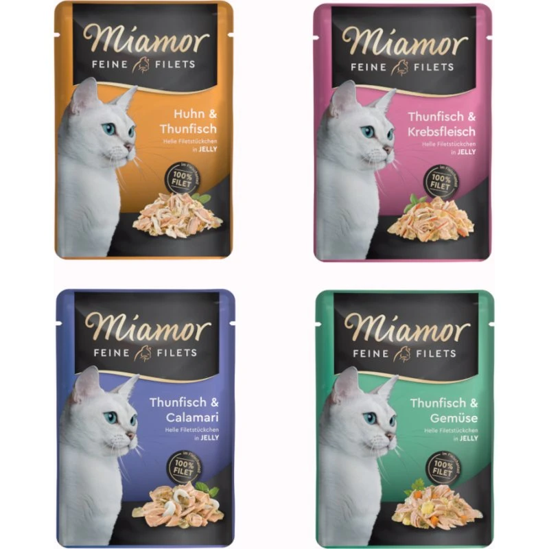 Miamor Feine Filets Pakiet próbny - 24 x 100 g (4 smaki)