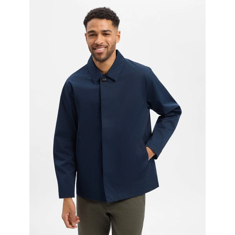 Barbour Overjacket Roking - Niebieska Kurtka Wodoodporna