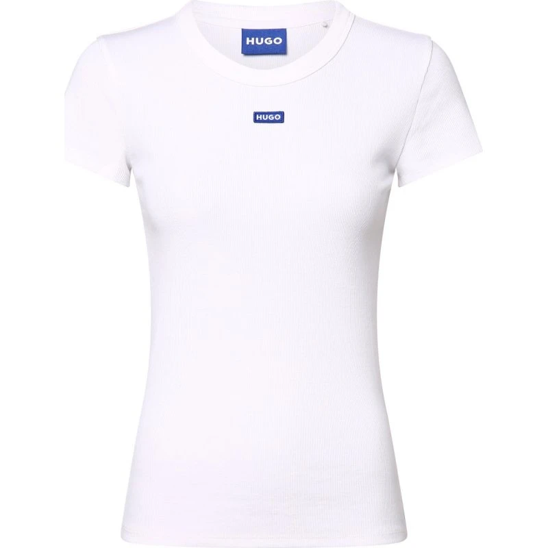 HUGO BLUE Koszulka Easy Tee_B Kobiety, Biała, M