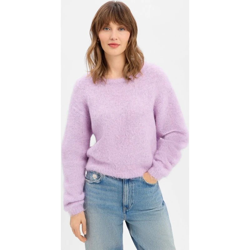American Vintage Sweter z Alpaki - Różowy