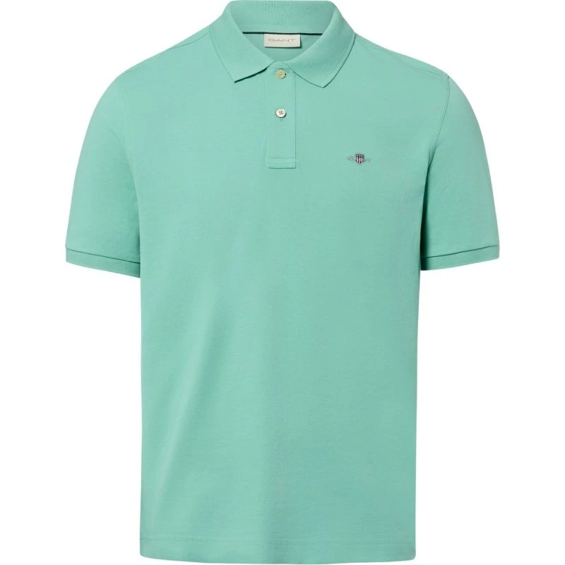 Gant Koszulka Polo Męska Bawełniana Zielona XL