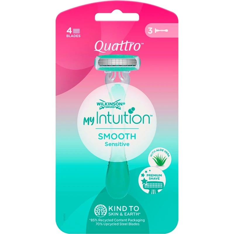 Wilkinson My Intuition Quattro Smooth Sensitive 3 szt.