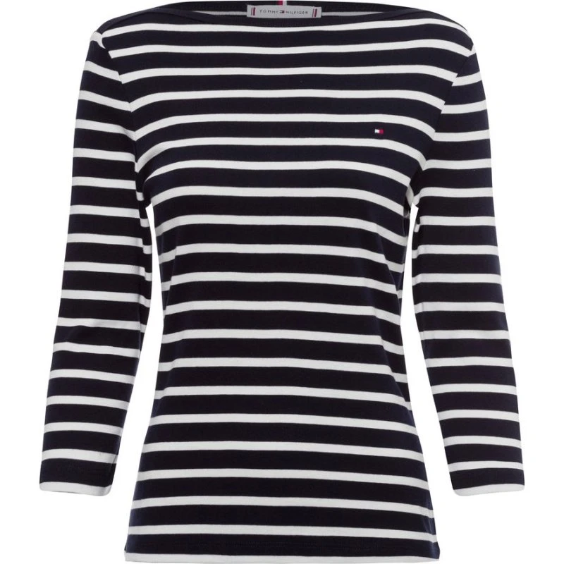 Tommy Hilfiger Koszulka Damska Bawełniana Niebieska, XS