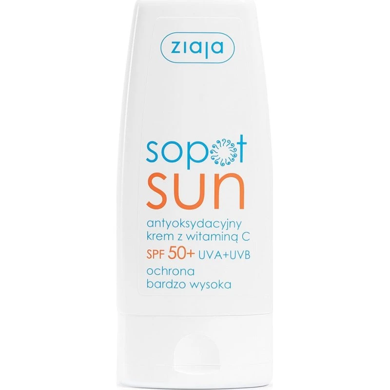 Ziaja Sopot Sun krem antyoksydacyjny SPF50+ z witaminą C, 50ml