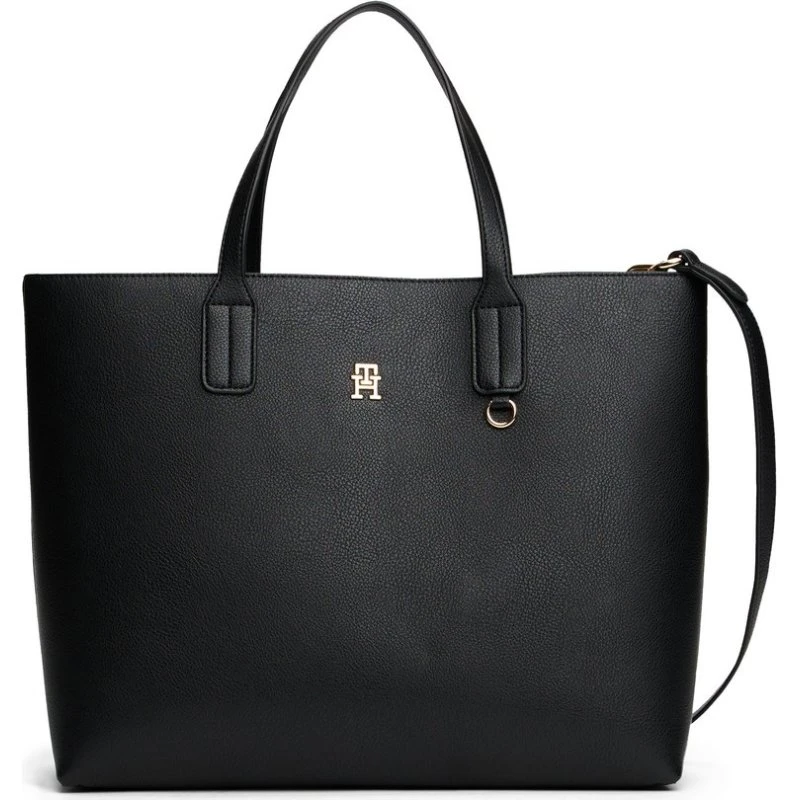 Tommy Hilfiger Torebka Satchel z Woreczkiem Czarna