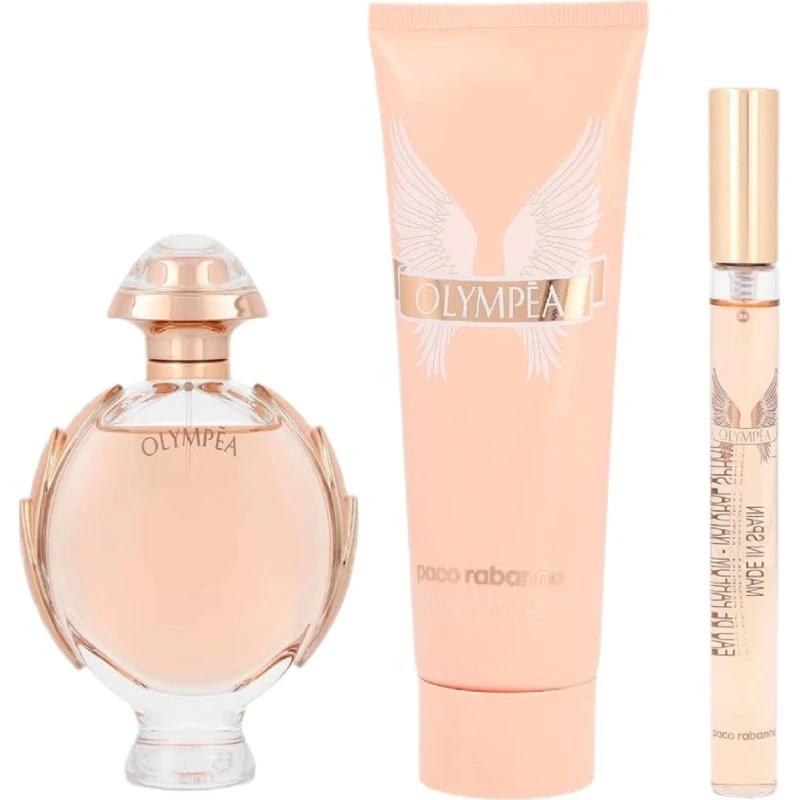 Paco Rabanne Olympea zestaw: EDP 50ml, balsam 100ml, EDP 10ml