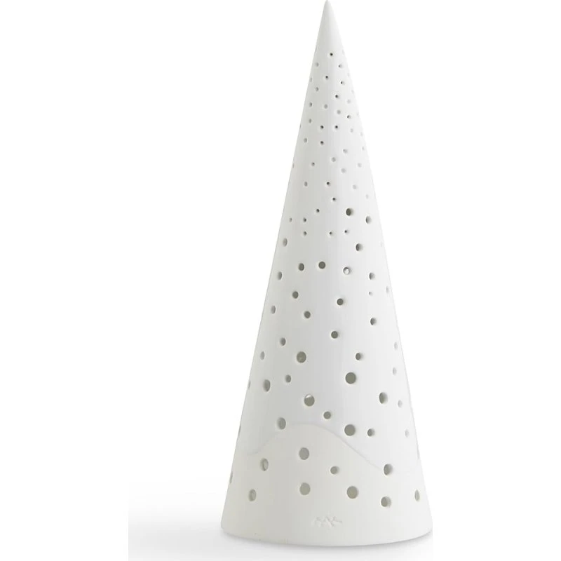 Kähler Nobili Świecznik Tealight 25 cm Biały