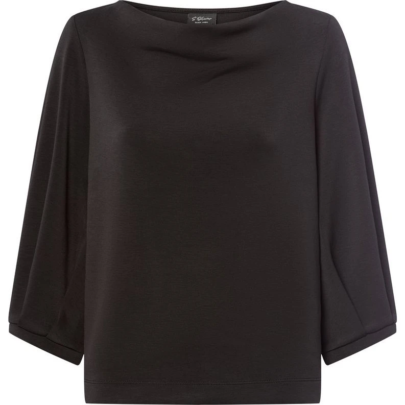 s.Oliver BLACK LABEL Bluza Damska Czarna, Rozmiar 38