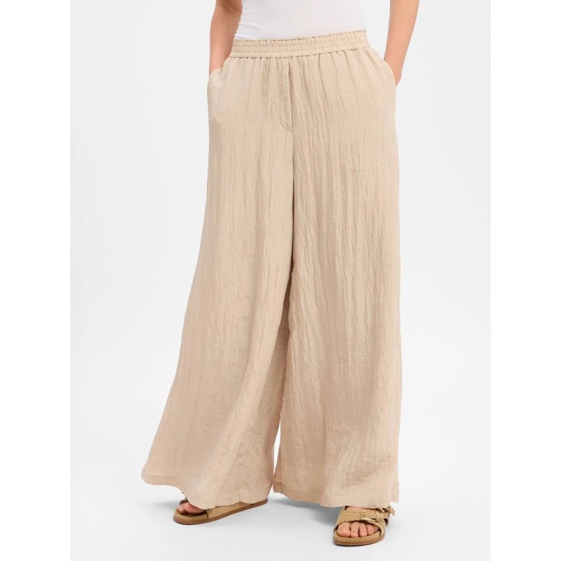 S.Oliver Black Label Spodnie z Marszczeniami beige