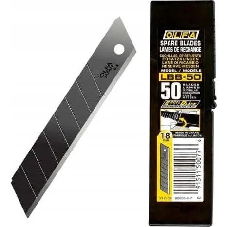 OLFA Ostrza Segmentowe 18 mm LBB-50 (50 szt.)