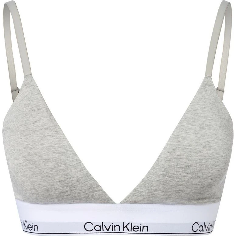 Calvin Klein Biustonosz Trójkątny Icon Cotton Modal Szary