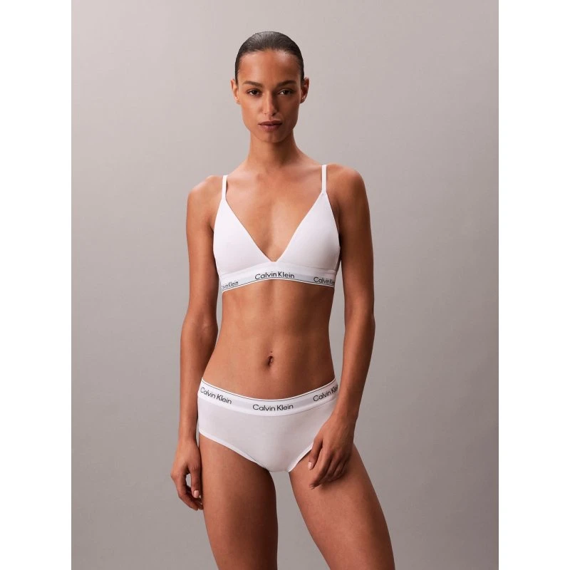 Calvin Klein Biustonosz Trójkątny Icon Cotton Modal Biały