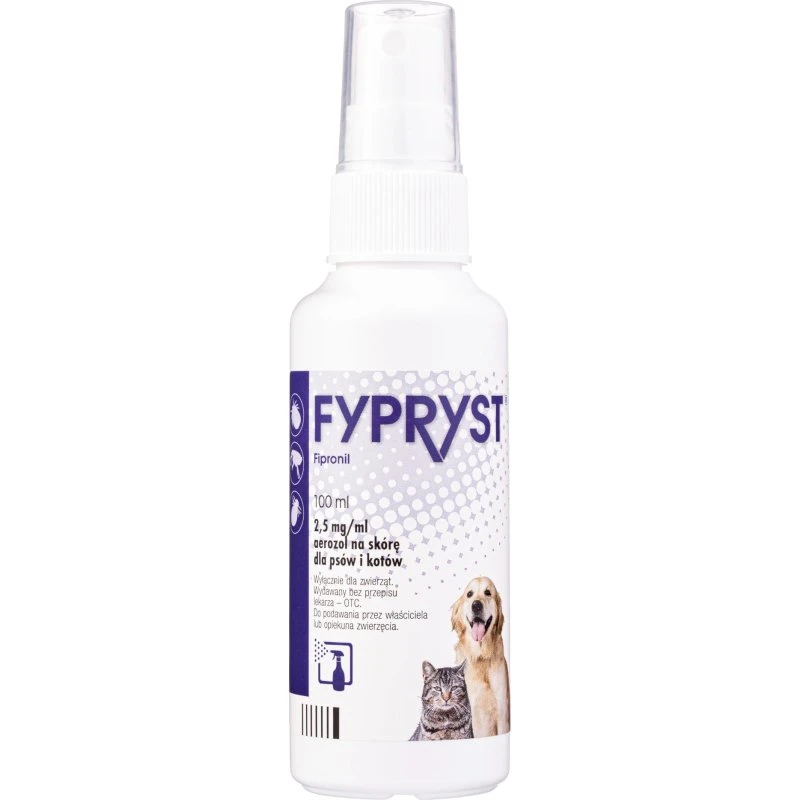 Fypryst Spray dla psów i kotów - 100 ml