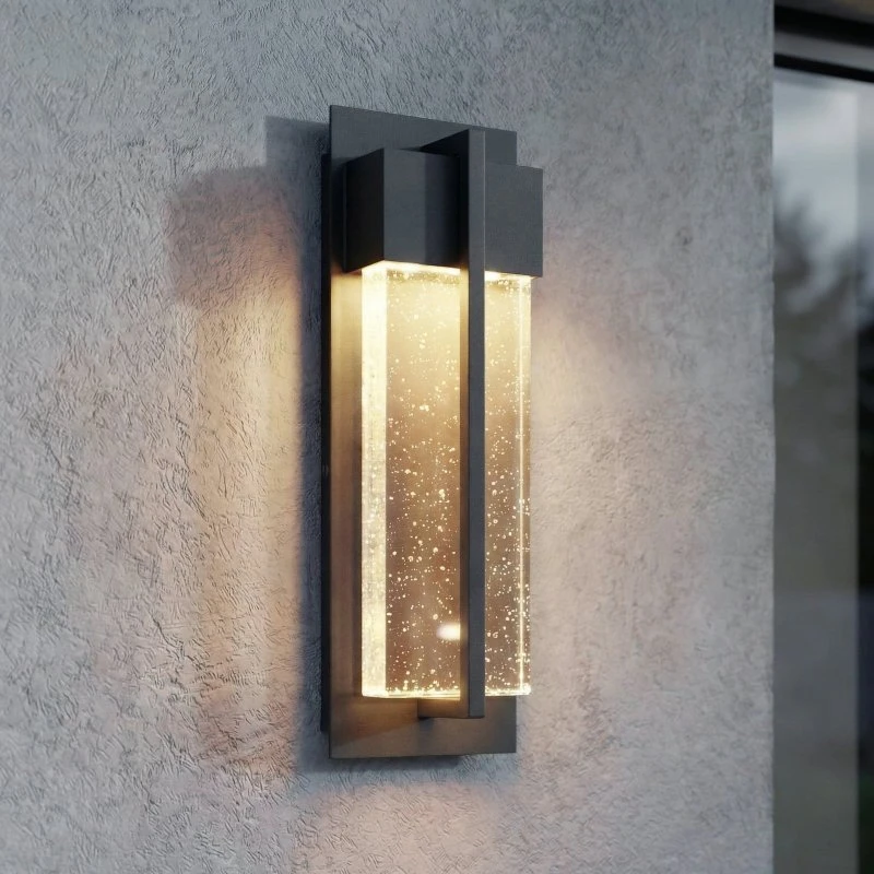 Lucande Velune Kinkiet zewnętrzny LED, antracyt, 35 cm, CCT