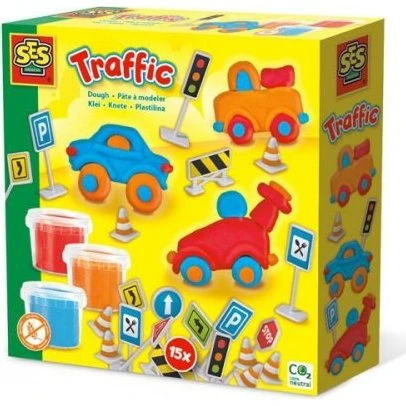 SES Masa plastyczna - Transport, 2 kolory