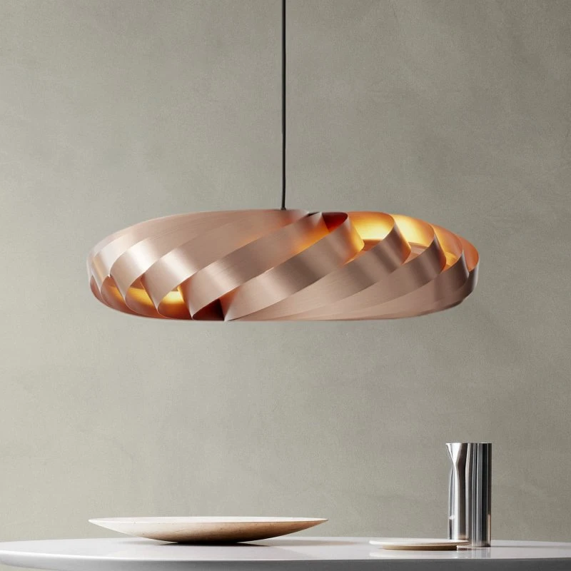 Tom Rossau Lampa wisząca TR5 Ø 80 cm, miedź i aluminium