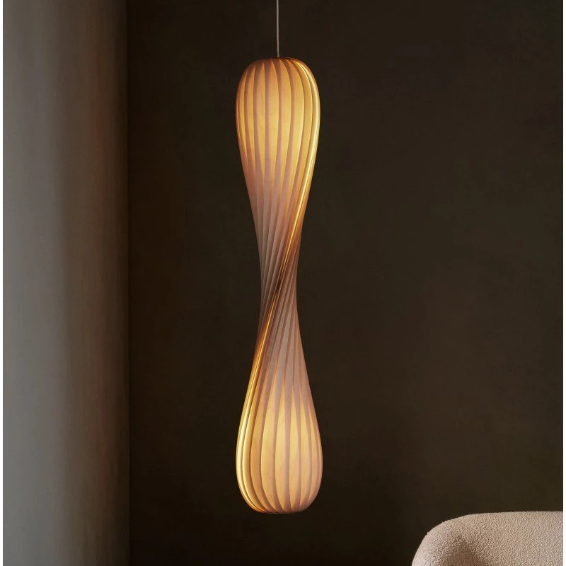 Tom Rossau Żyrandol TR7 z drewna brzozowego, 145 cm, E27
