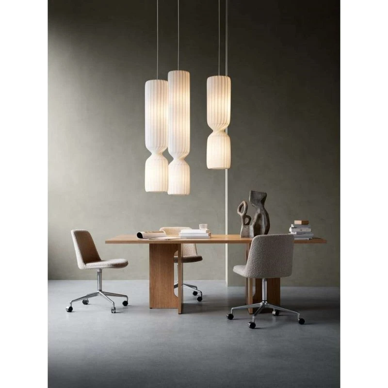 Tom Rossau Lampa wisząca TR41 120 cm, biała, poliwęglan, E27