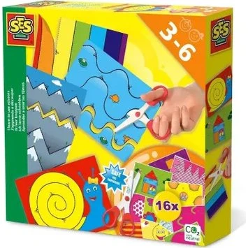 SES Creative Uczę się używać nożyczek – 16 kart + nożyczki