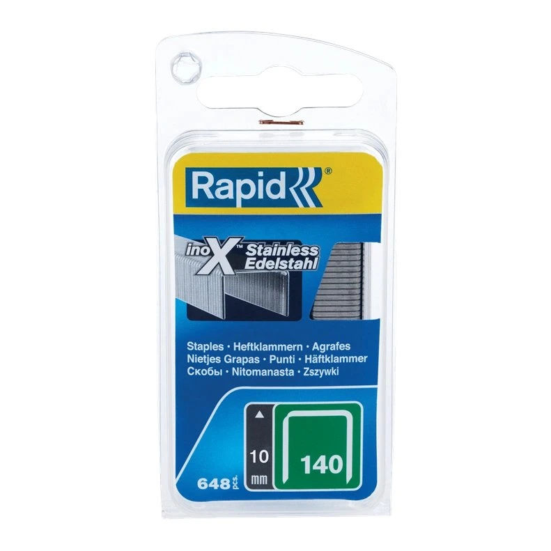 Rapid Zszywki VA 140/10 mm 648 szt. stal nierdzewna
